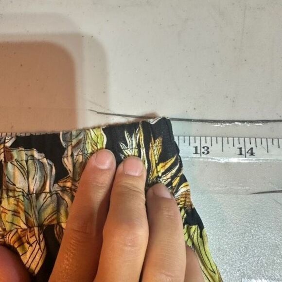 Panama Jack Women's Tropical Linen Blend Wide Leg Pants‎ Multi-Color XS - Picture 8 of 10